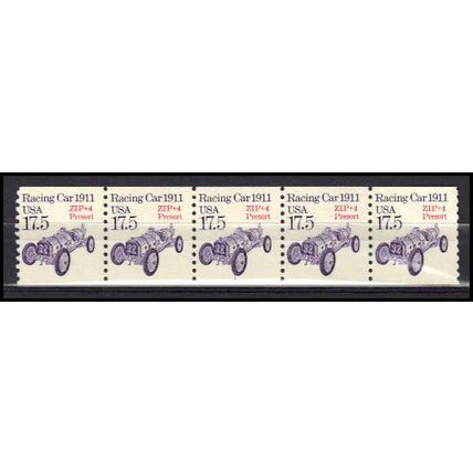 2262a 17.5c Race Car Fine MNH Dry Gum PNC 1/5 X1021