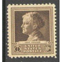 878 10c Jane Addams Fine MNH GA0466