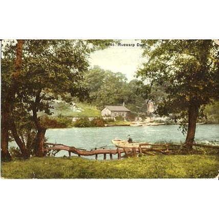 Yorkshire RUSWARP Dam Postcard (Photochrom 24051)