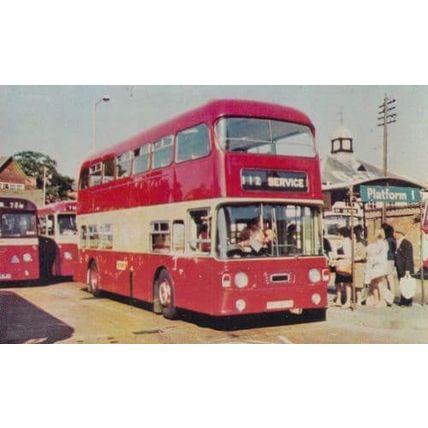 Oxford 112 1971 Daimler CRG 6LX Bus Tram Transport 1970s Photo Postcard