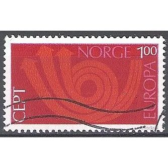 Norge 1973 Michel 660 O Cote (2013) 0.50 Euro Europa CEPT Cornet postal
