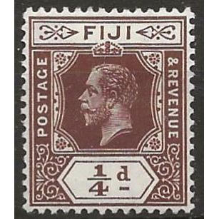 Fiji 1916 SG125 1/4d Brown Mounted Mint ..