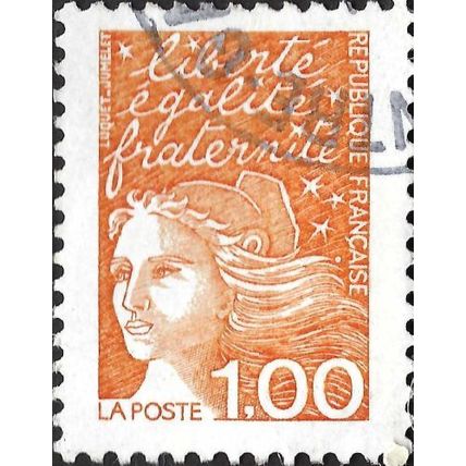 FRANCE, Marianne - Luquet, orange 1997, 1F