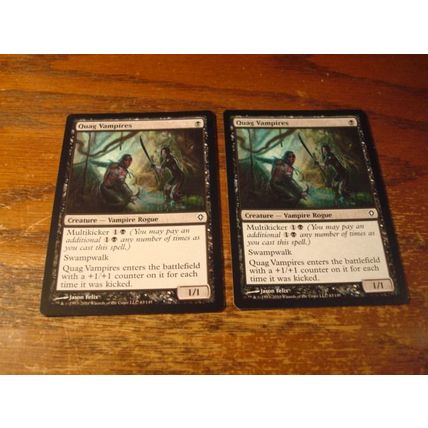 Magic The Gathering, MTG, 2-Cards, 1993-2010, QUAG VAMPIRES, nm