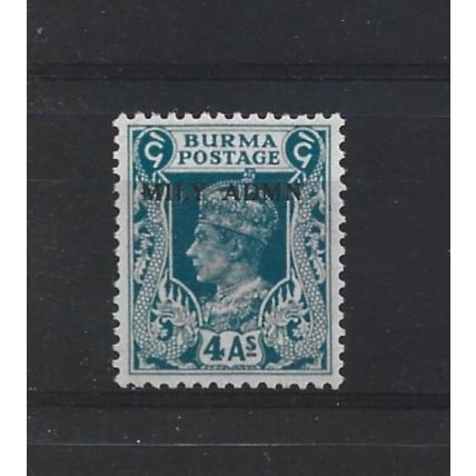 Burma.SG45 4a Greenish-Blue.Mounted Mint.Jul25d