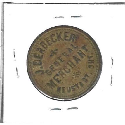 J. Berbecker General Merchant Neustadt, Ontario 50 Cent XF