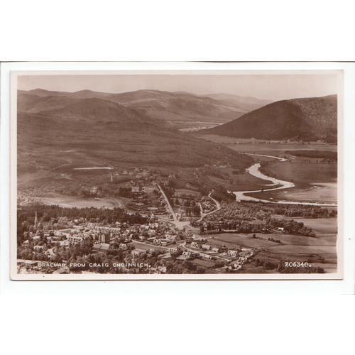 Braemar from Craig Choinneach RP Postcard 206340