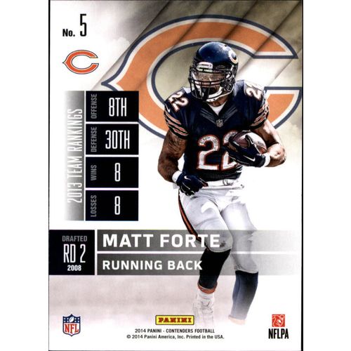 2014 Football Panini Contenders Matt Forte