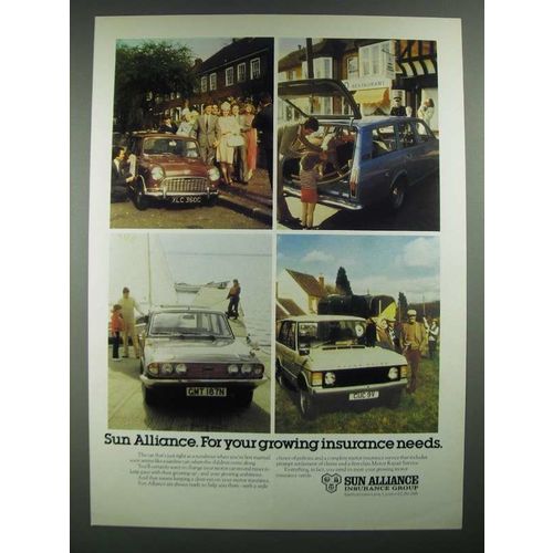 1980 Sun Alliance Insurance Ad - For Your Growing Needs