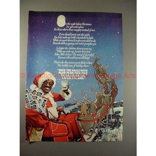 1980 Alka Seltzer Ad w/ Sammy Davis Jr, Deck the Halls!
