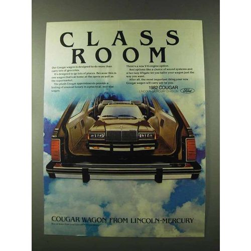 1982 Mercury Cougar Wagon Ad - Class Room