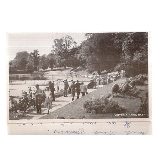 6 views of BATH, SOMERSET used vintage letter card 1961 postmark /