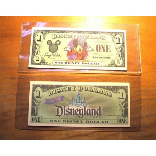 2001 DISNEY DOLLAR - Mint Condition - MICKEY - SERIES "A" - Sorcerer Mickey
