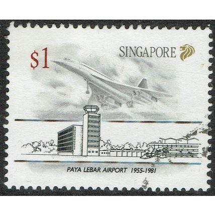 Singapore 1991 Civil Aviation $1 Multicoloured SG658 FU