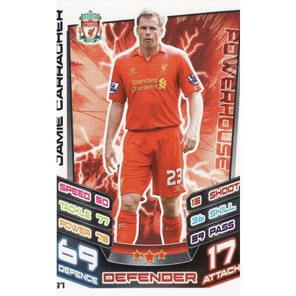 Match Attax 2012/2013 97 Jamie Carragher Liverpool