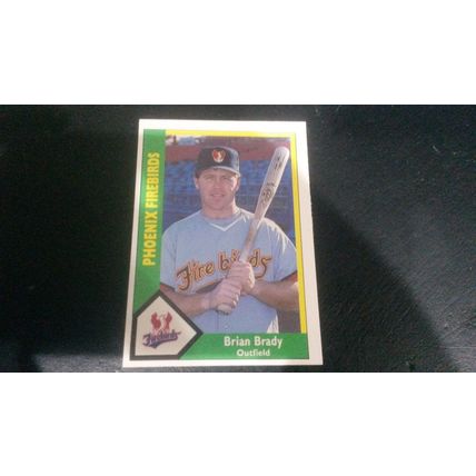 1990 CMC Card # 539 Brian Brady Very Good-Excellent (4) Phoenix Firebirds