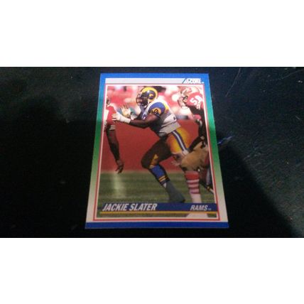 1990 Score Football Card # 081 Jackie Slater Excellent-Mint (6) Los Angeles Rams