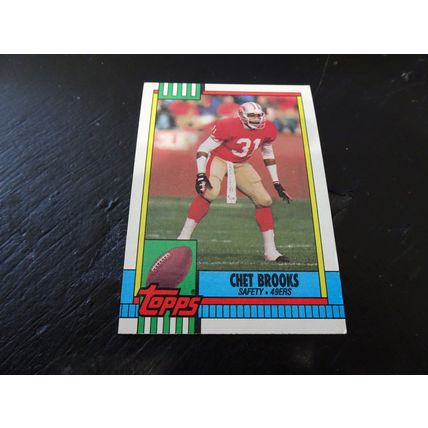 1990 Topps Football Card # 020 Chet Brooks VG-Ex (4) San Francisco 49ers