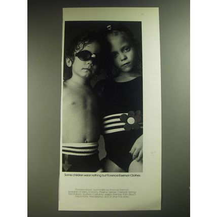 1974 Florence Eiseman Swimmates Ad - Some children wear nothing but