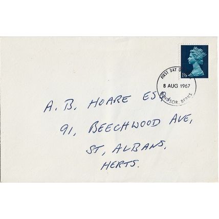 GB 1967 Definitive 1s6d FDC Windsor pm