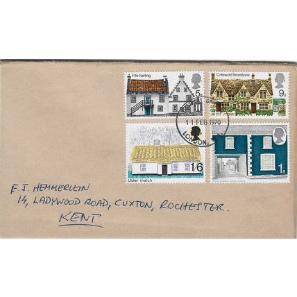 GB 1970 British Architecture FDC London W1 pm