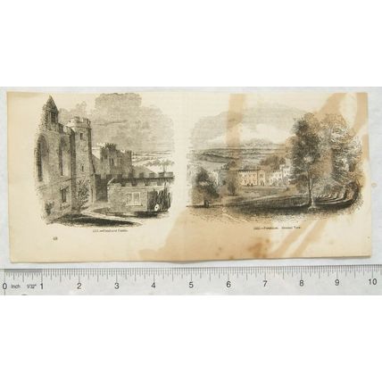 1860s engraving - Penshurst & Penshurst Castle