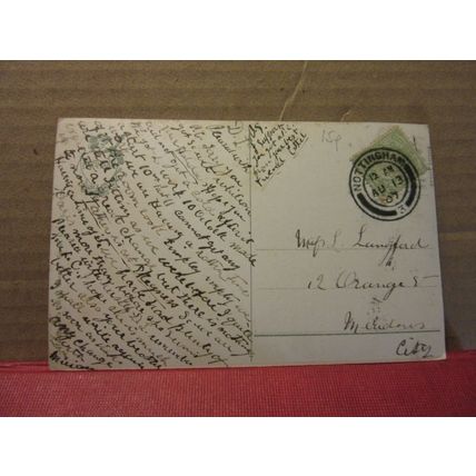 THE ARBORETUM, NOTTINGHAM used antique postcard 1907 pm =