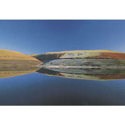 Llyn Clywedog Reflections Drych Fish Origins Wales Postcard