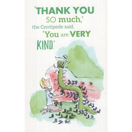 Roald Dahl James & The Giant Peach Book Thank You Postcard