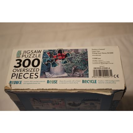 THE NEIGHBORHOOD DUSTBIN COMPLETE 300 PIECE Puzzle IVORY CATS