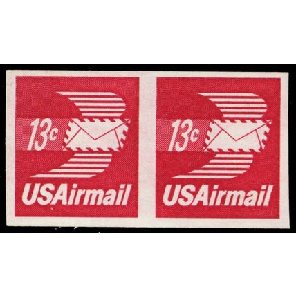 C83a, Mint VF NH 13¢ Imperforate Pair Error - Stuart Katz