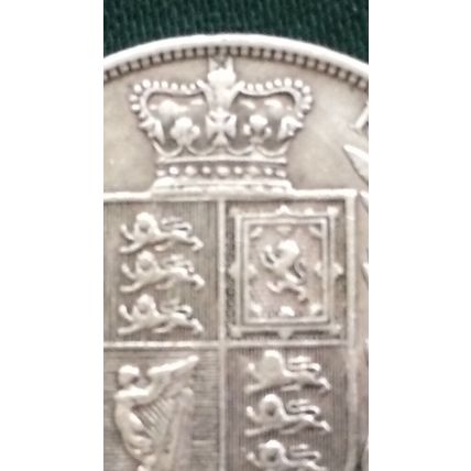 Queen Victoria 1883 Silver Half Crown High Grade Lovely Coin