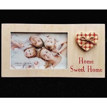 Photo Frame Home Sweet Home Family Wooden Standing