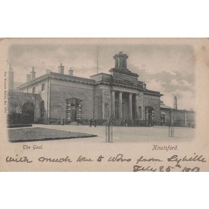 Knutsford Jail Goal Antique 1903 Cheshire Wrench Series Postcard