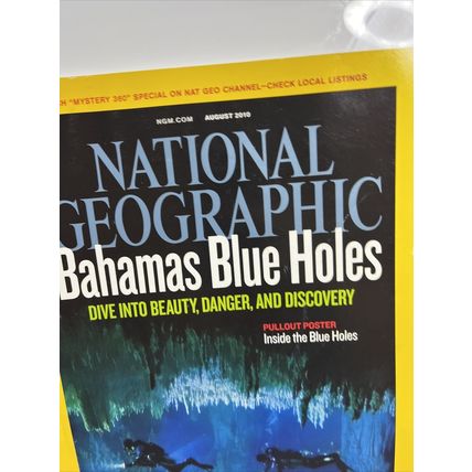 National Geographic Magazine August 2010 Bahamas Blue Holes Collectable