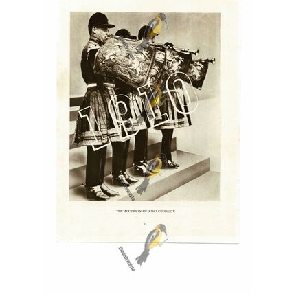 Accession Of King George V, 1910, Book Illustration (Print), 1935