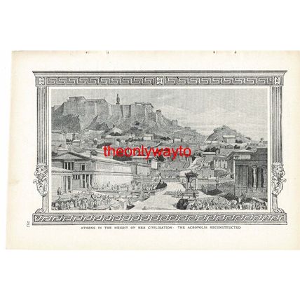 Athens At The Hight Of Her Civilisation, Book Illustration (Print), c1907