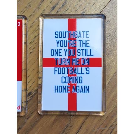 England / It's Coming Home / Southgate / Euros themed fridge magnet set -