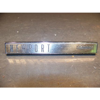1962 CHRYSLER NEWPORT GLOVEBOX DOOR EMBLEM OEM #2162301