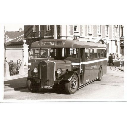 Black & White Photo of South Wales Transport Co. Ltd. - CTH 930 ex. Llanelly & D
