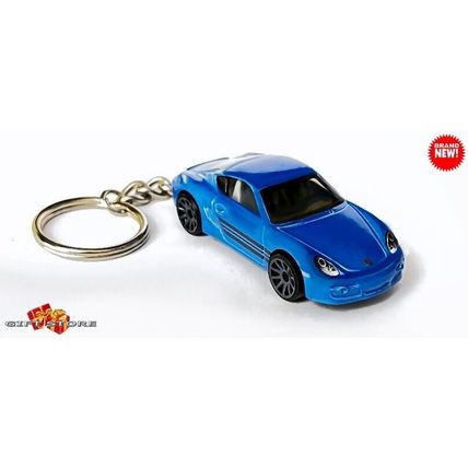RARE KEYCHAIN BLUE PORSCHE™ CAYMAN S CUSTOM Ltd. Ed. GREAT GIFT NOVELTY