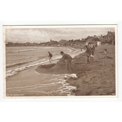 At the Seaside Elie Postcard Fife 1098