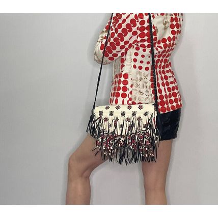 Designer Fringed Vegan Bag Italian Vintage Designer Crossbody Bag
