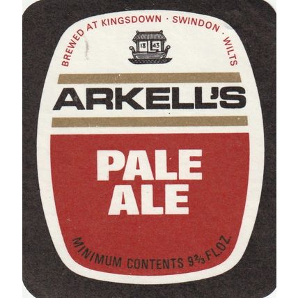 BEER BOTTLE LABEL - ARKELLS BREWERY - PALE ALE (B)