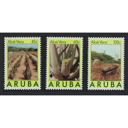 Aruba 'Aloe vera' Medical Plant Flora 3v 1988 MNH SG#41-43