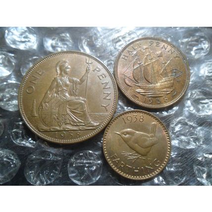 1938 George VI coins.