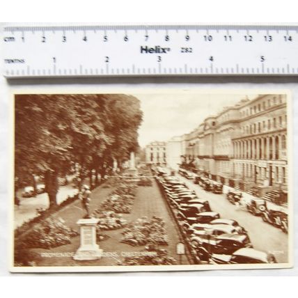 vintage postcard Cheltenham Promenade and Gardens