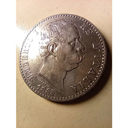 KINGDOM OF ITALY - 2 LIRE 1885
