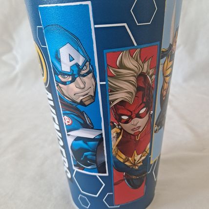 New ZAK Lot 4 Marvel AVENGERS TUMBLERS Plastic Drink Cups Water