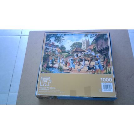 VILLAGE WEDDING by Steve Crisp Jigsaw Puzzle (1000 Piece) Corner Piece (2019)